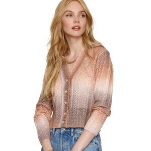 Heartloom Kelton Cardigan Sweater Size Small Cropped Button Up Gradient